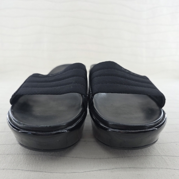 Prada Womens Sport Slides Black Platforms Shoes Vintage Y2K Size EU 37.5 - Picture 5 of 15